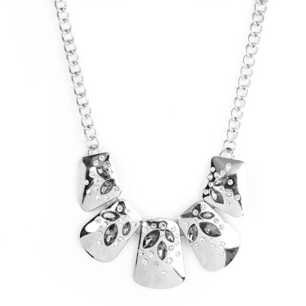 Paparazzi Jubilee Jingle Silver Necklace & Earrings Set